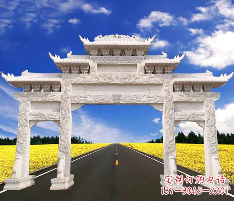 廊坊城市牌楼石雕——把文化传承到实体之中