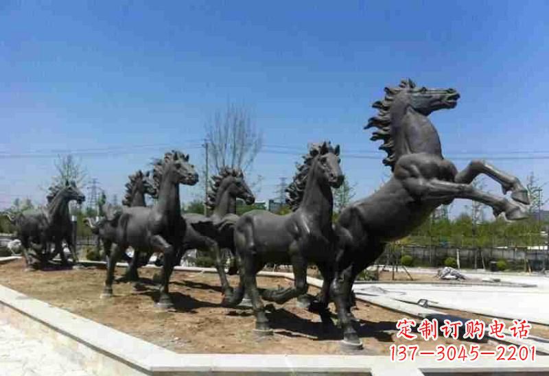廊坊铜马雕塑美观华贵的城市艺术