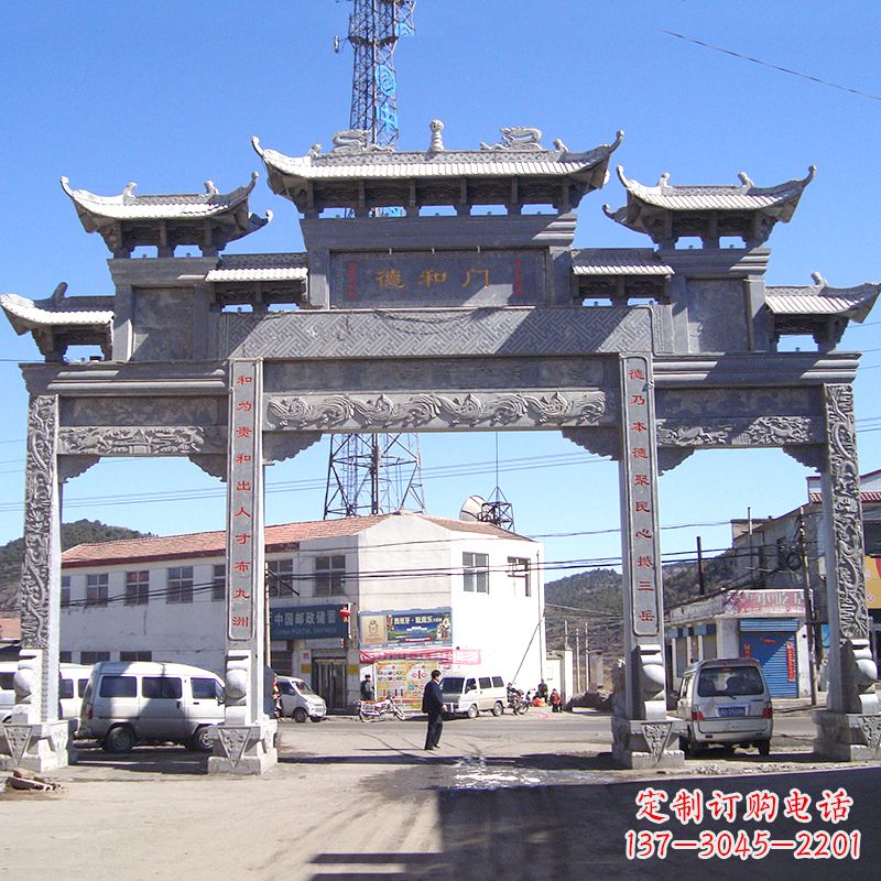 廊坊中国古代的牌楼雕塑——传承着历史文化的精髓