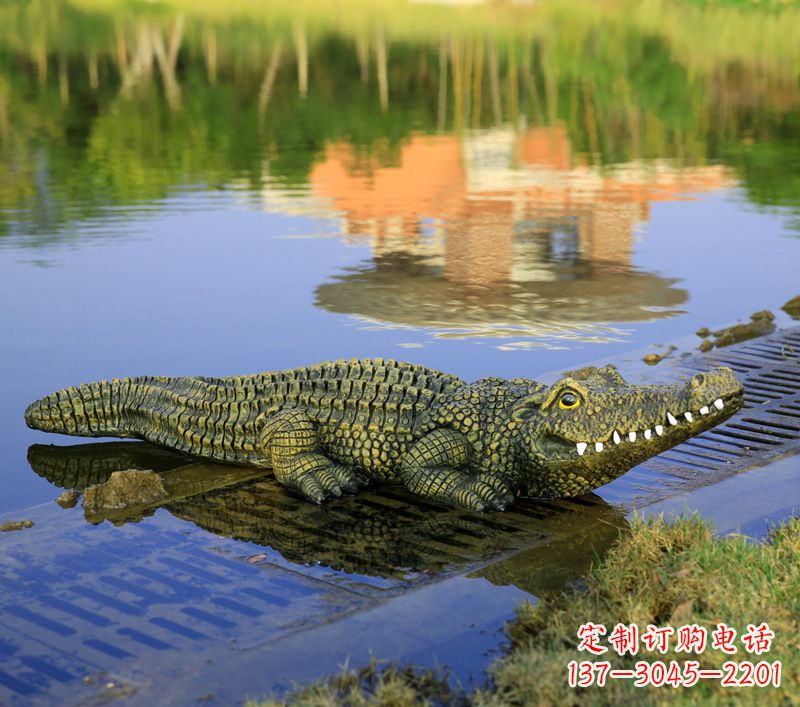 廊坊玻璃钢水池雕塑——池塘水景的精美装饰