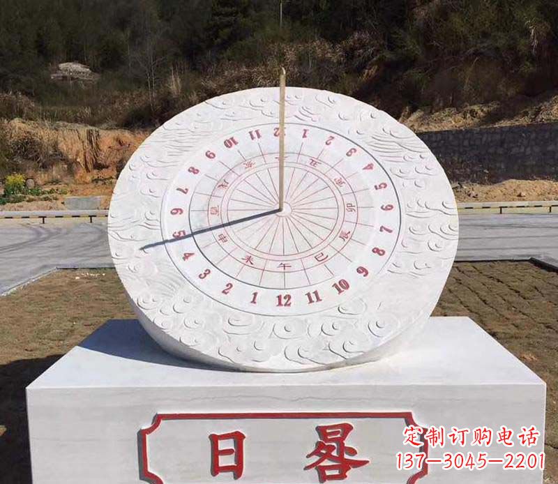 廊坊赤道日晷校园石雕把美丽融入校园
