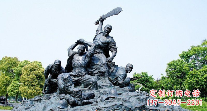 廊坊红军雕塑传承冲锋精神
