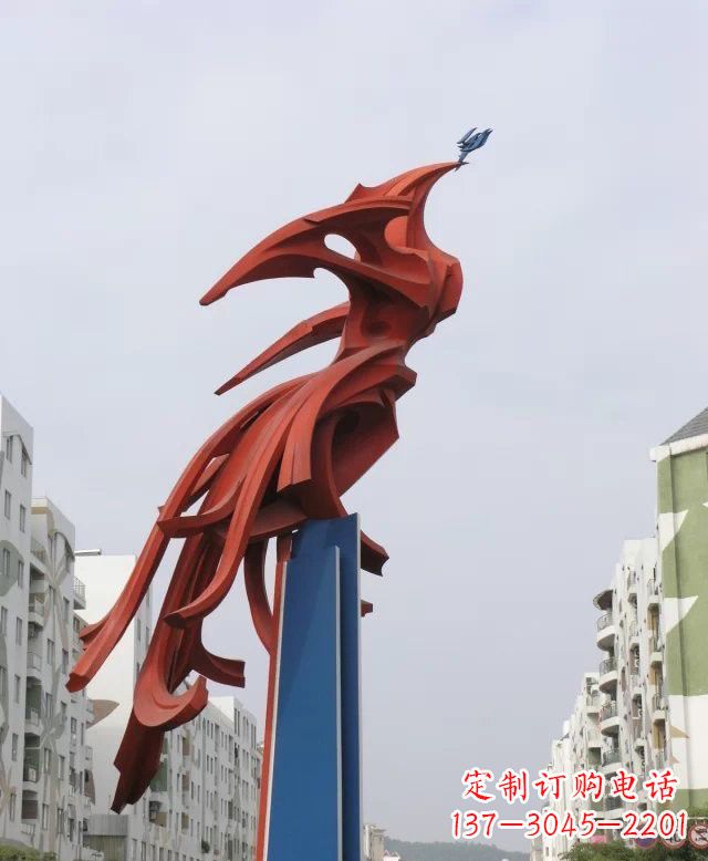 廊坊凤凰雕塑传承古老文化的艺术精品