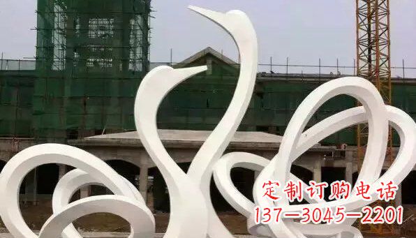 廊坊不锈钢天鹅雕塑给人以美丽的感受