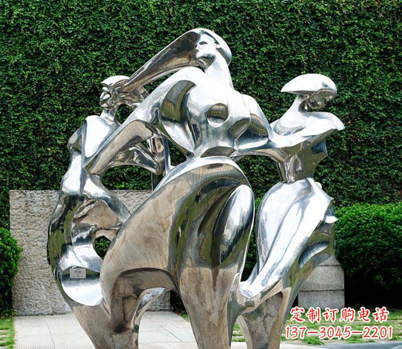 廊坊抽象女人不锈钢景观雕塑
