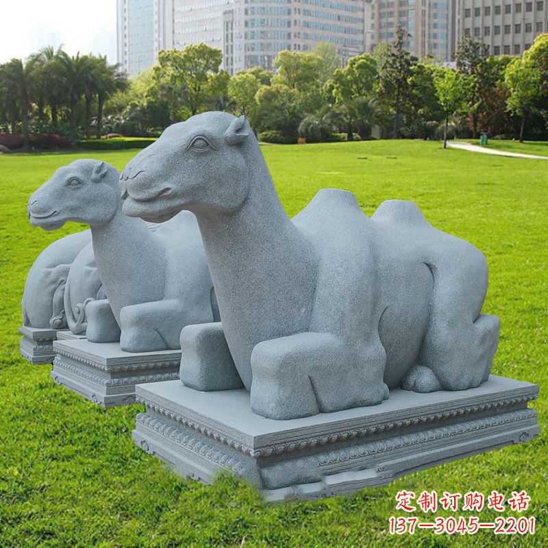 廊坊美丽的抽象骆驼石雕