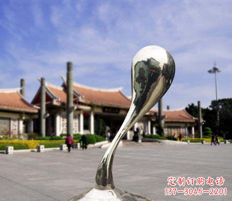 廊坊抽象水滴广场景观雕塑