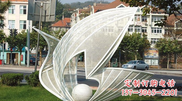廊坊抽象天鹅不锈钢动物雕塑