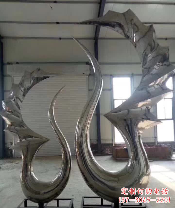 廊坊抽象天鹅不锈钢雕塑