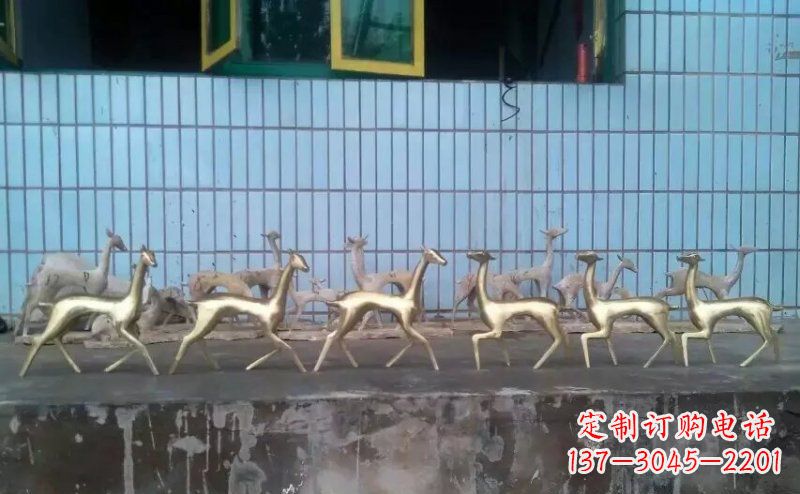 廊坊小鹿公园的动物雕塑——精美的艺术品