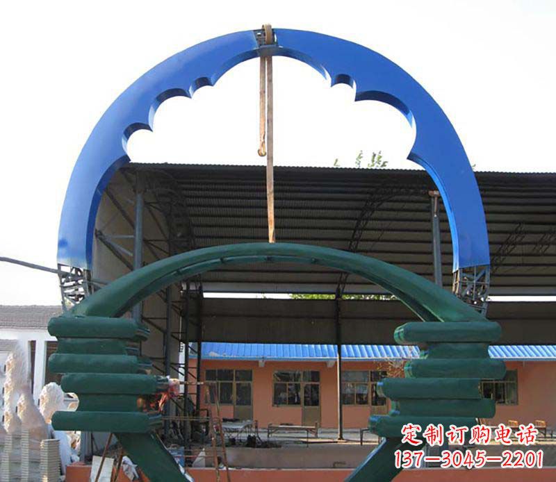 廊坊精致的不锈钢圆环雕塑
