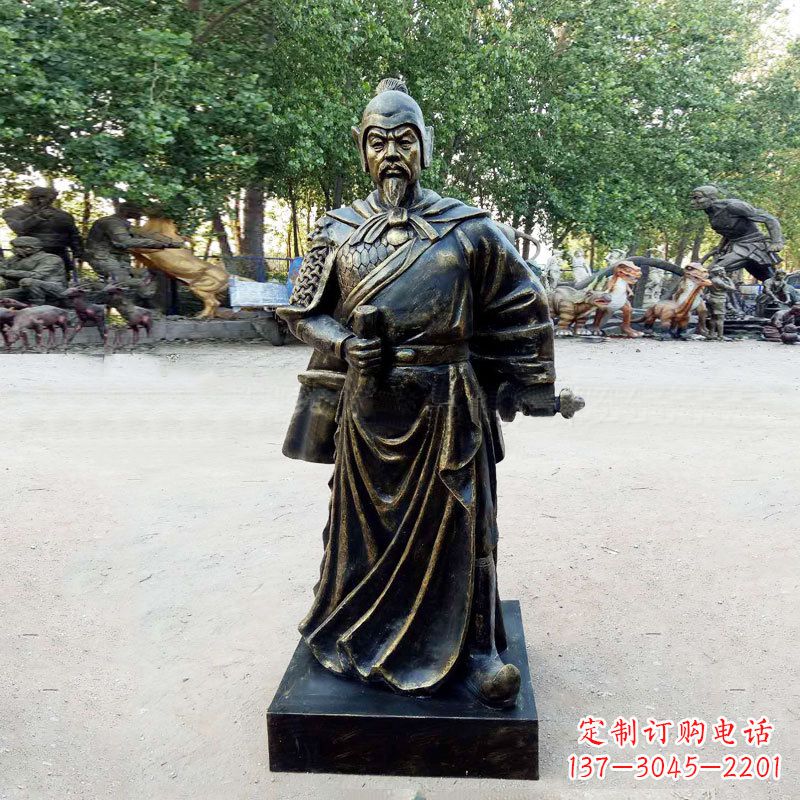 廊坊李靖--初唐著名人物仿铜雕塑像