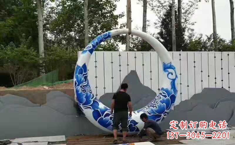 廊坊创意月亮雕塑广场雕塑户外摆件
