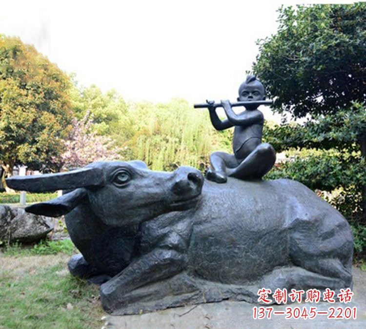 廊坊牧童雕塑传承民间文化