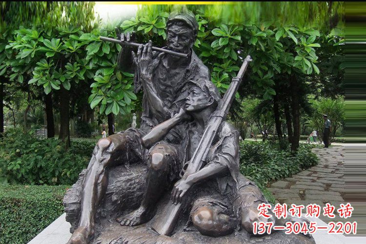 廊坊红军战士雕塑——抒发军旅情怀