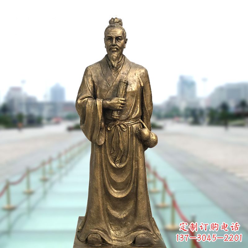 廊坊铜雕艺术张仲景的精神实践