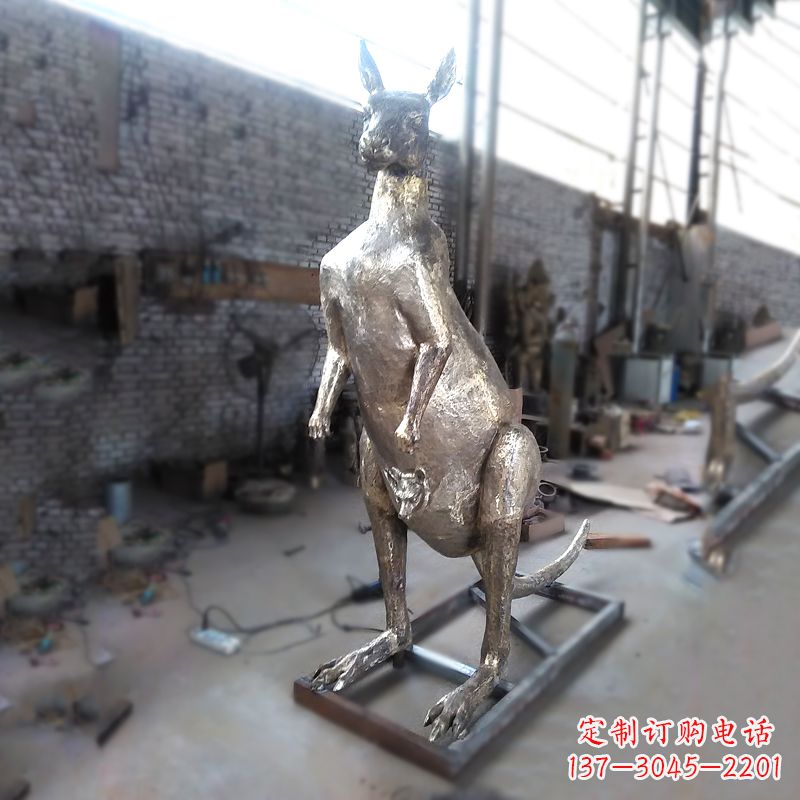 廊坊纯铜铸造袋鼠雕塑