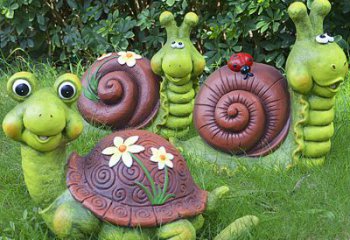 廊坊蜗牛雕塑——精致的草坪小动物装点