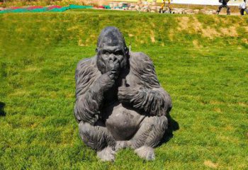 廊坊猩猩雕塑——草坪猩猩公园的艺术精品