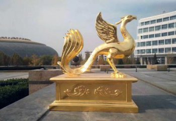 廊坊城市广场的朱雀雕塑
