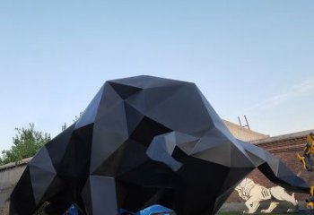 廊坊华尔街牛大型玻璃钢动物雕塑