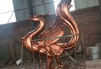 廊坊朱雀神兽纯铜陵光神君雕塑