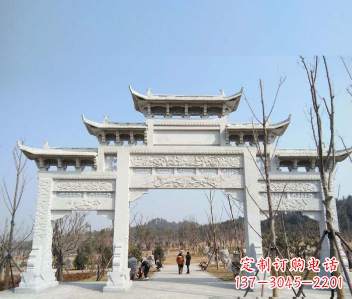 廊坊“村口三门石雕牌楼”——悠久历史的见证