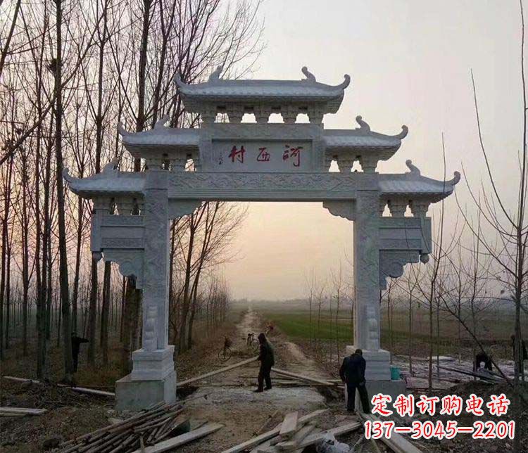 廊坊牌坊雕塑——记忆中的美丽家乡