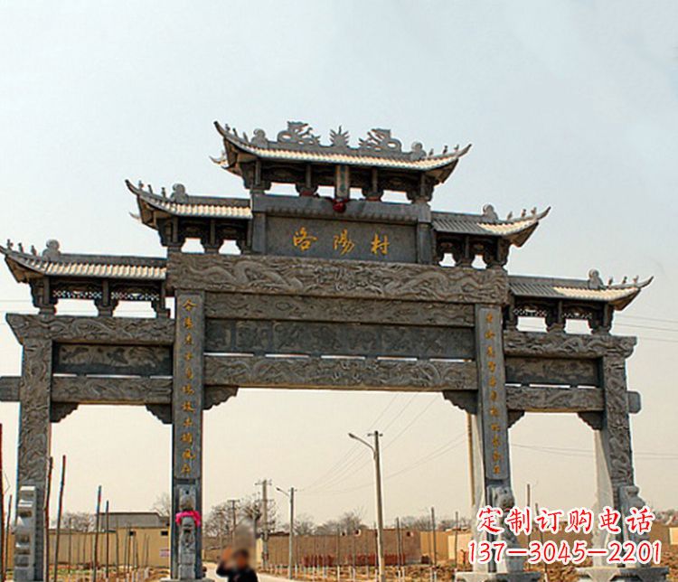 廊坊牌坊雕塑——缅怀中国传统文化