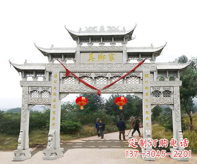 廊坊牌坊雕塑珍贵的传统文化