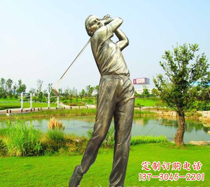 廊坊高尔夫球雕塑把高尔夫运动熔铸成艺术