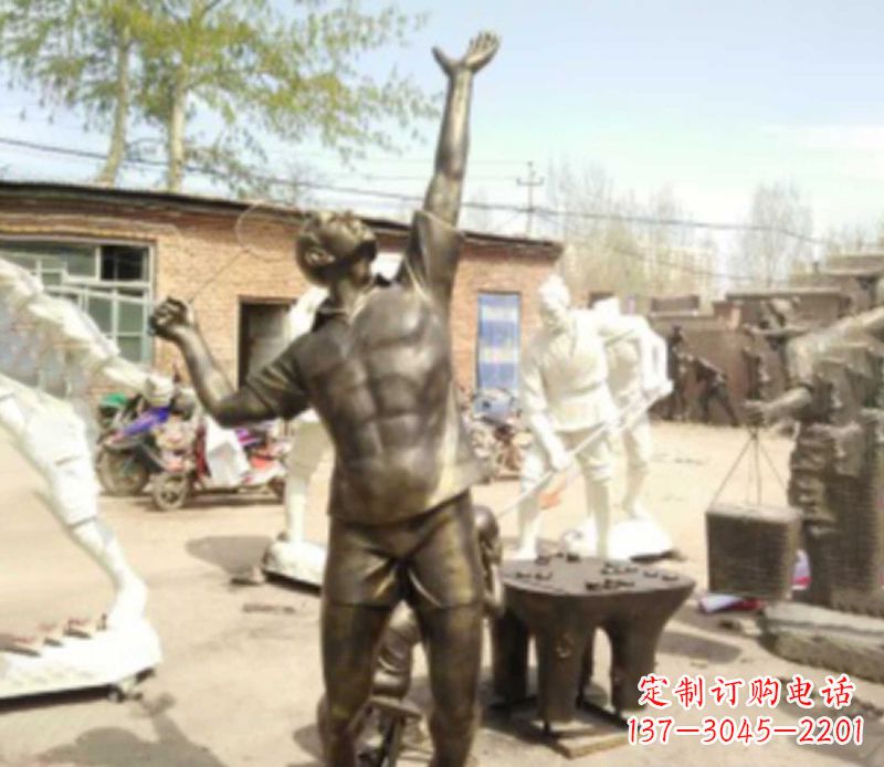 廊坊羽毛球雕塑传承运动精神
