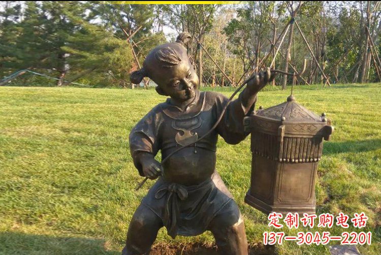廊坊灯笼雕塑点亮公园的精彩