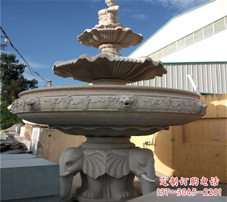 廊坊雕刻出美景大钵石雕塑的天鹅