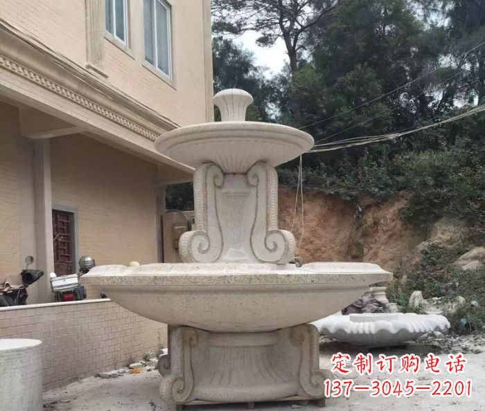 廊坊大理石大型喷泉雕塑精致美观又富有艺术气息