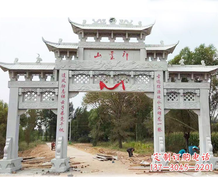 廊坊大理石牌坊雕塑