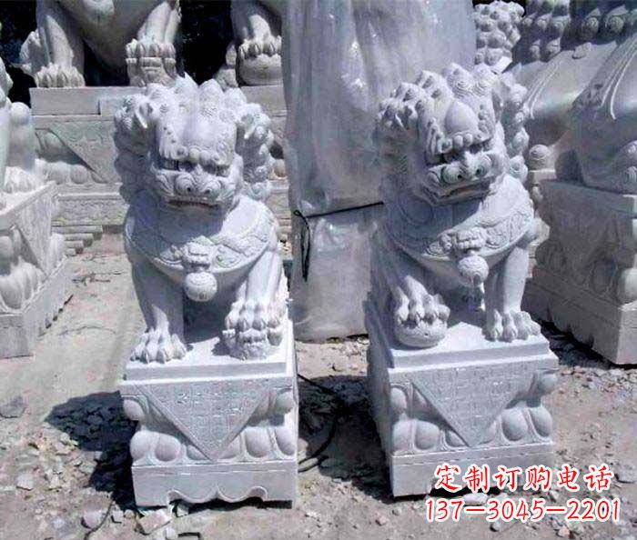 廊坊大理石仿古石狮子