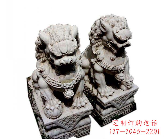廊坊大理石仿古石狮子雕塑