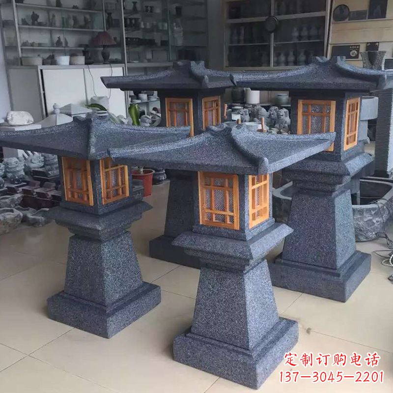 廊坊大理石仿汉阙石雕灯笼