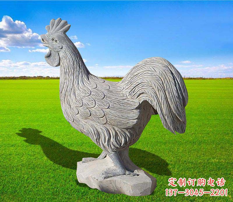 廊坊大理石公鸡雕塑精美的艺术瑰宝
