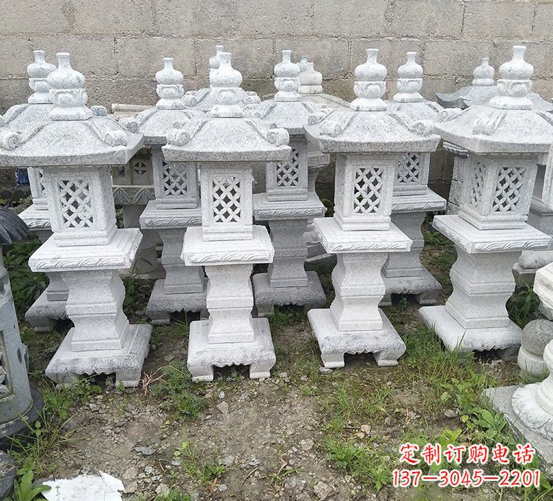 廊坊精美大理石石灯雕塑
