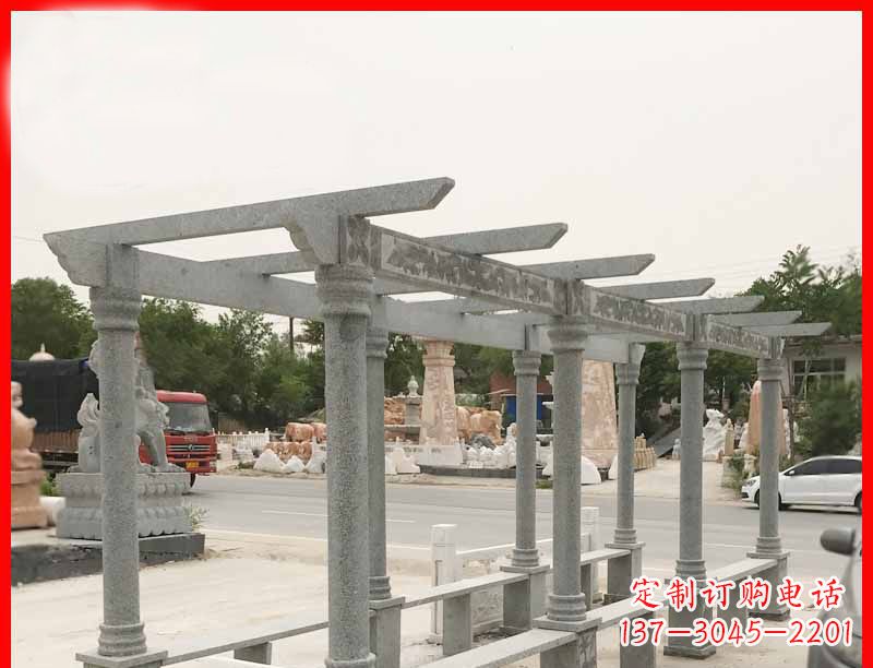 廊坊大理石公园石雕长廊高端定制雕塑