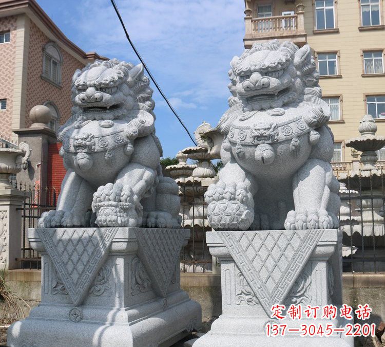 廊坊大理石狮子雕塑,助您拥有完美的家居装饰