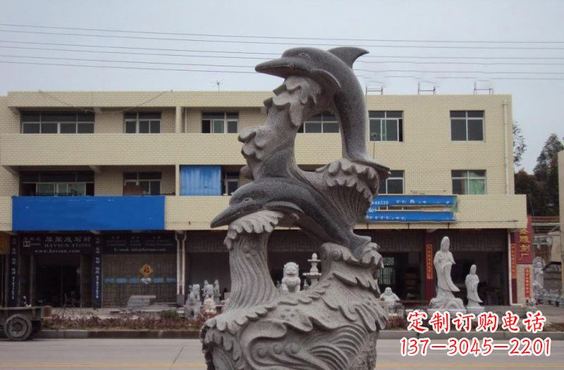 廊坊大理石海豚雕塑