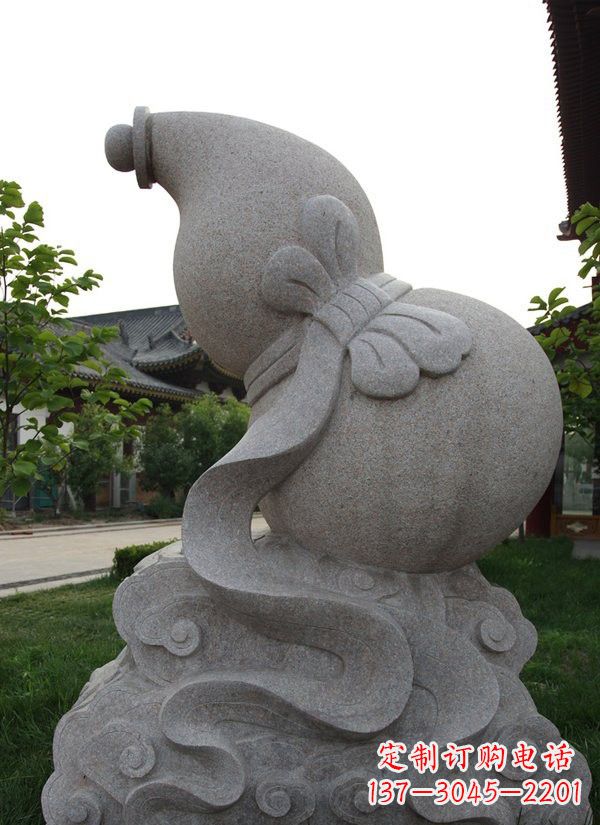 廊坊中领雕塑大理石葫芦雕塑构筑完美建筑