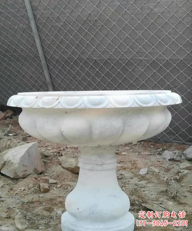 廊坊大理石花盆雕塑