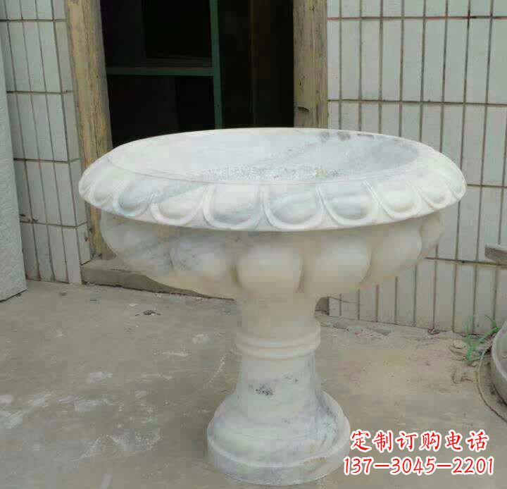 廊坊大理石花盆雕塑精美绝伦,艺术风采