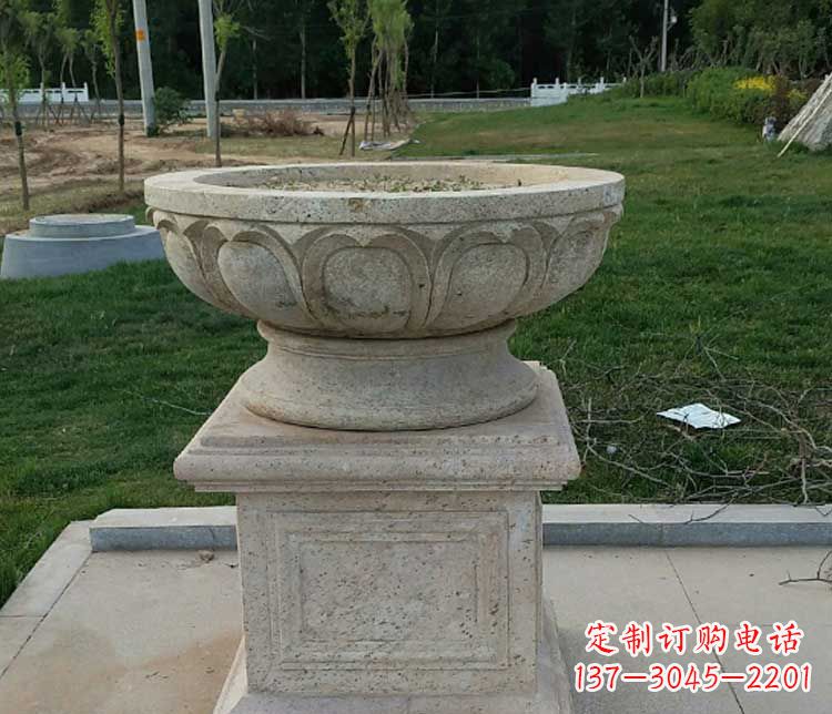廊坊大理石花盆石雕
