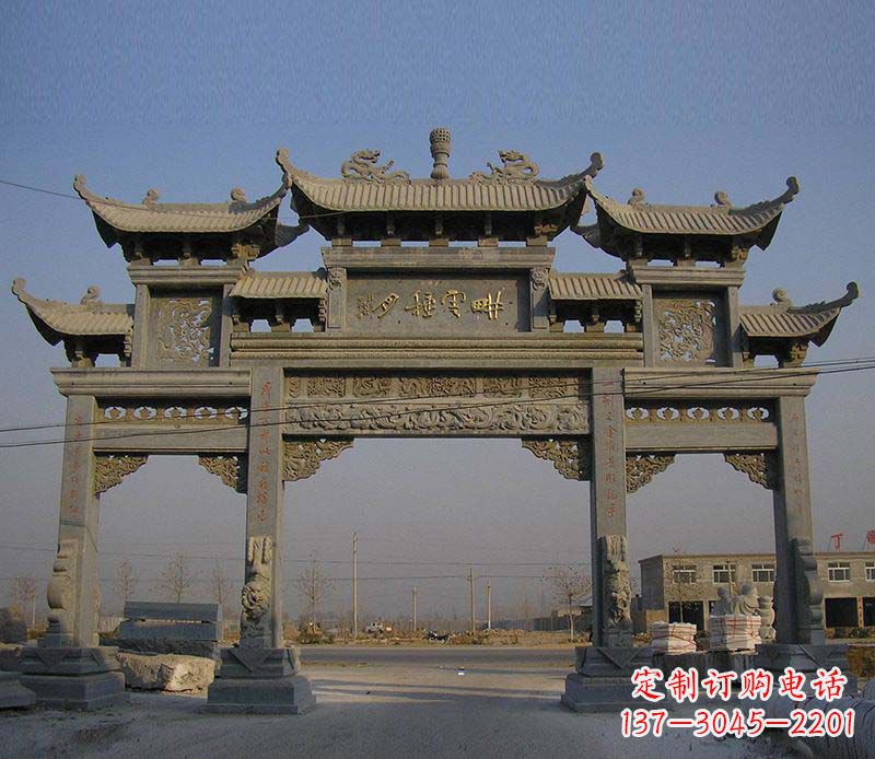 廊坊大理石牌楼雕塑定制