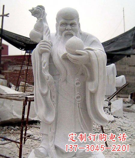 廊坊大理石寿星雕塑